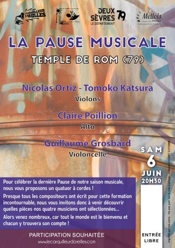 Pause Musicale - Temple de Rom - 20h30