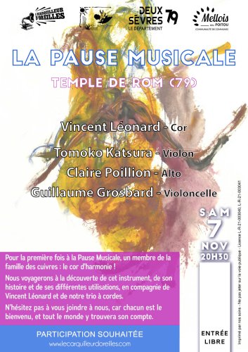 Pause Musicale - Temple de Rom - 20h30