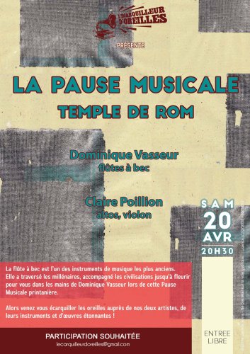 Pause Musicale - Temple de Rom (79) - 20h30