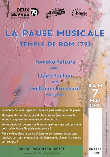 Pause Musicale - Temple de Rom (79) - 20h30