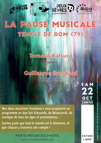 Pause Musicale - Temple de Rom (79) - 20h30
