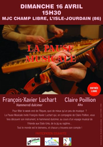 Pause Musicale - MJC Champ libre, L'Isle-Jourdain - 15h30