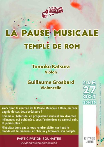 Pause Musicale - Temple de Rom (79) - 20h30