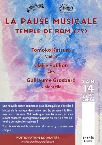 Pause Musicale - Temple de Rom (79) - 20h30