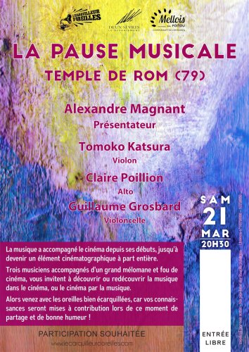 Pause Musicale - Temple de Rom (79) - 20h30