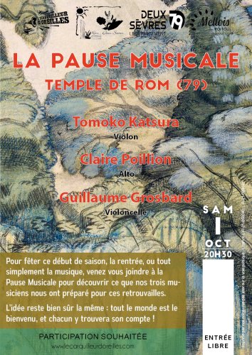 Pause Musicale - Temple de Rom (79) - 20h30