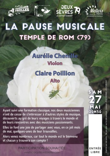 Pause Musicale - Temple de Rom (79) - 20h30